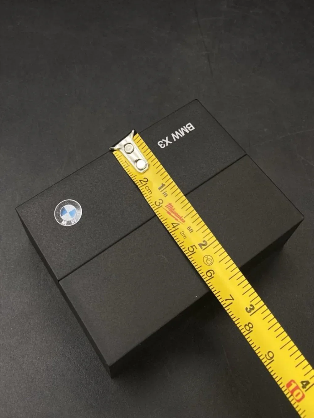 BMW X3 Blue Mini Car 1:87 Scale Miniature Black Box Folding Hidden READ